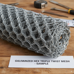 Galvanized Hexagonal Triple Twist Mesh - aim industries