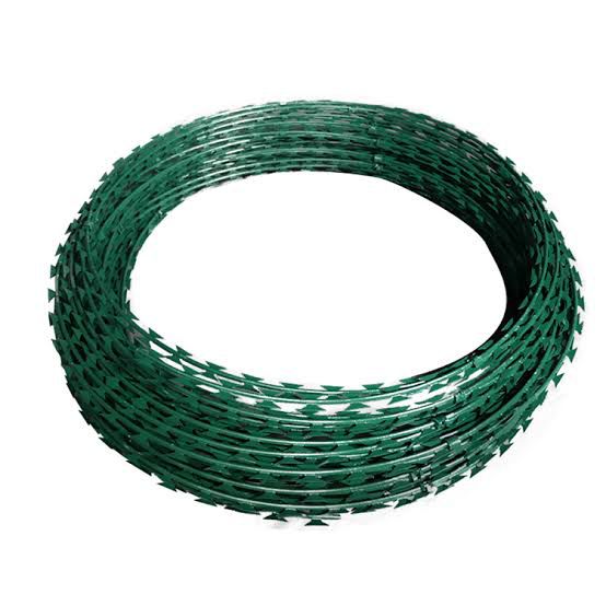 powder coated razor wire